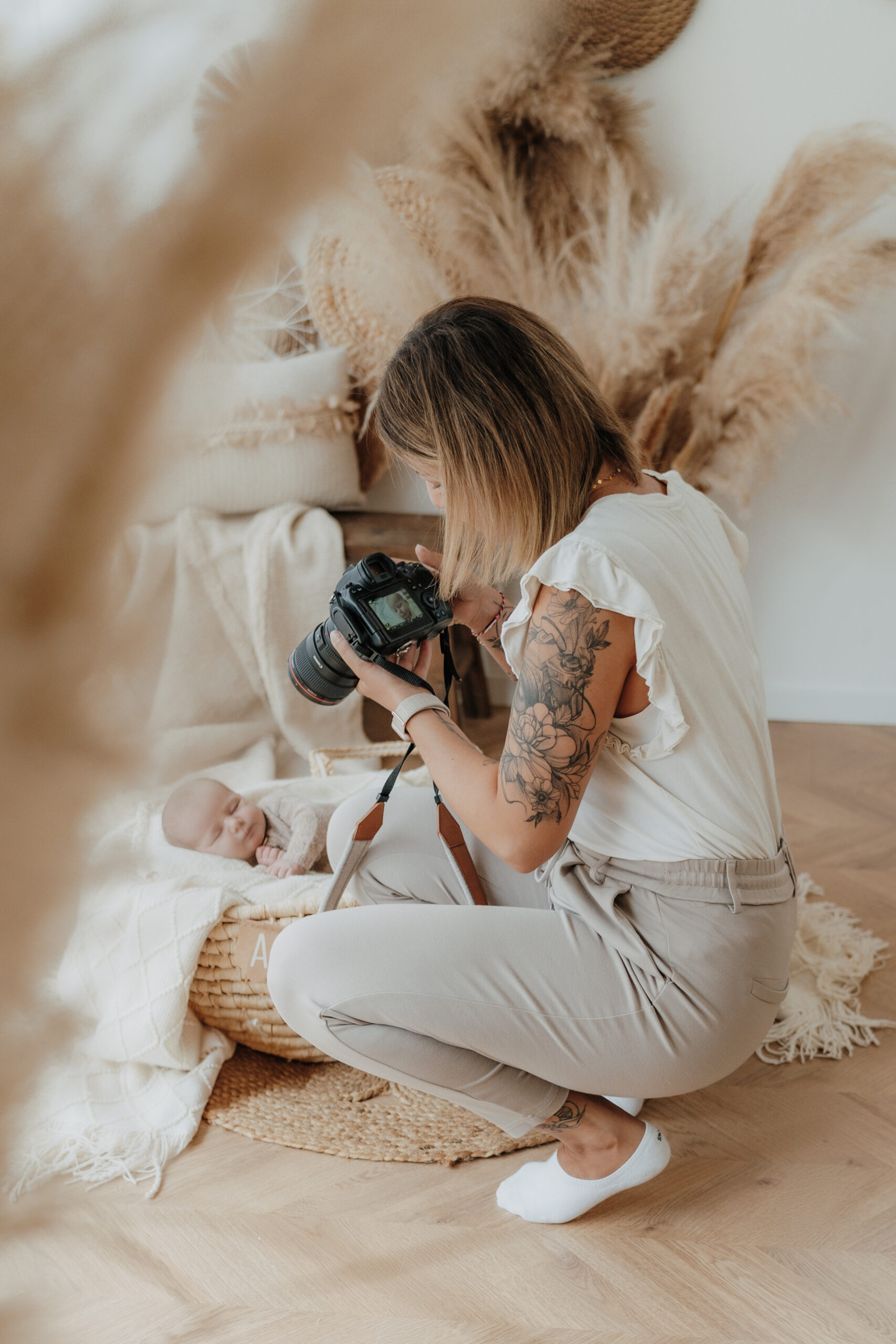 Babyfotografin bei Babyshooting